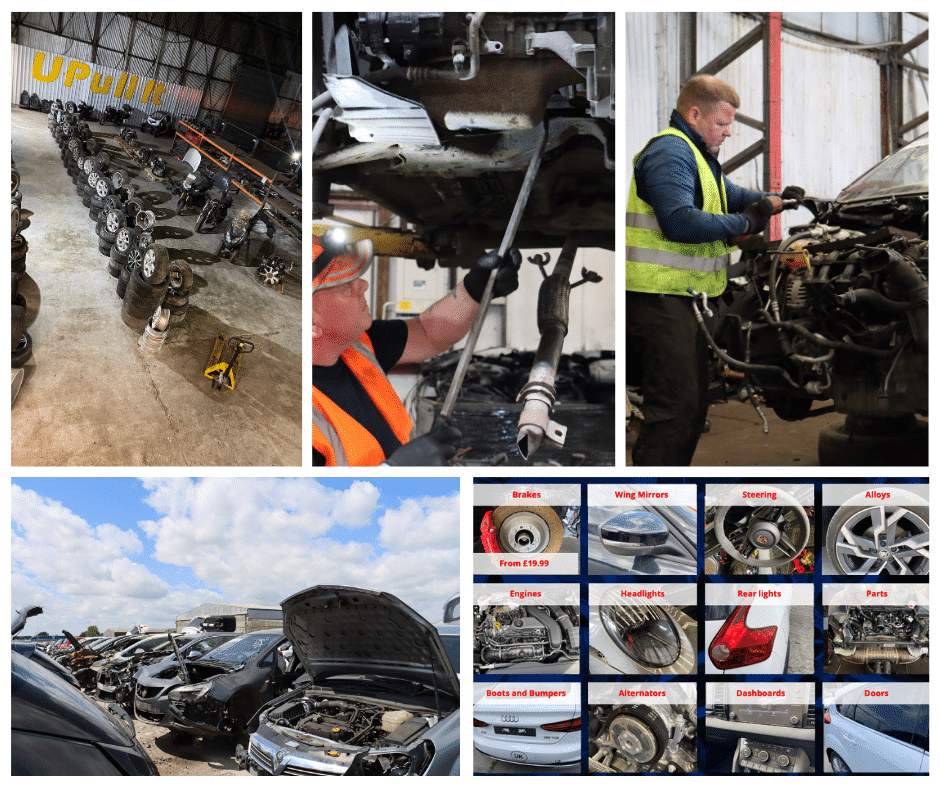 Image showing all the different ways you can save money at U-Pull-It yards.