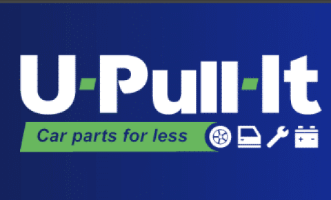 U-Pull-It Logo with slogan car parts for less